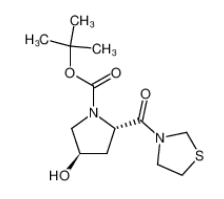 3-[(2S，4R)-1-叔丁氧羰基-4-羥基-2-吡咯 烷羰基]-1，3-噻唑烷|401564-30-5 