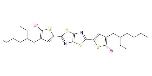 噻唑并[5,4-d]噻唑,2,5-雙[5-溴-4-(2-乙基己基)-2-噻吩基]-|2029196-32-3 