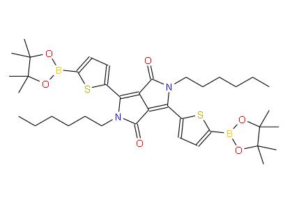 2,5-二己基-3,6-雙(5-(4,4,5,5-四甲基-1,3,2-二氧化硼戊環(huán)-2-基)噻吩-2-基)吡啶并[3,4-c]吡啶-1,4(2H,5H)-二酮 | 2417520-62-6 