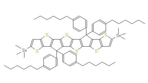6,6,12,12-四(4-己基苯基)-6,12-二氫-并二噻吩并[3',2':4,5]環(huán)戊二烯并[1,2-B]并二噻吩并[2'',3'':3',4']環(huán)戊二烯[1',2':4,5 