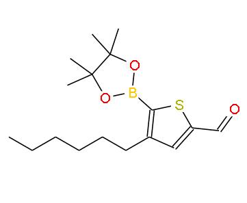 2-(4,4,5,5-四甲基-1,3,2-二氧代硼戊環(huán)-2-基)-3-己基噻吩-5-醛 | 1402132-40-4 