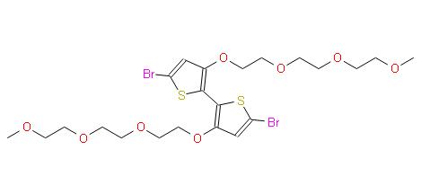 5,5'-二溴-3,3'-雙(2-(2-(2-甲氧基乙氧基)乙氧基)乙氧基)-2,2'-聯(lián)噻吩 | 1974310-58-1 