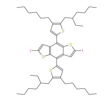4,8-雙(5-(2-乙基己基)-4- 己基噻吩 -2-基)-2,6-二碘苯并[1,2-B:4,5-B']二噻吩 | 1642807-86-0 
