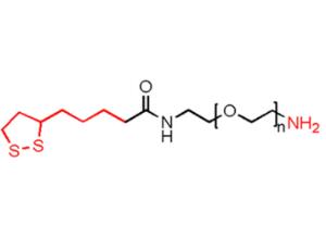 硫辛酸聚乙二醇氨基，硫辛酸PEG氨基Thioctic acid-PEG-NH2,LA-PEG-NH2 