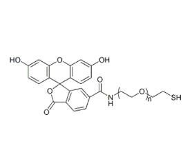 熒光素聚乙二醇巰基，熒光素PEG巰基Fluorescein PEG Thiol, FITC-PEG-SH 