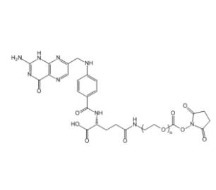 葉酸PEG活性酯Folic acid PEG NHS, FA-PEG-SCM；葉酸聚乙二醇活性酯 
