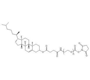 膽固醇PEG活性酯Cholesterol-PEG-NHS，CLS-PEG-SCM；膽固醇聚乙二醇活性酯 